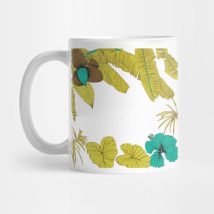 Seamless tropical pattern with banana palms Mug